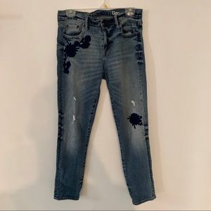 Gap Flower Patch Ripped Jeans